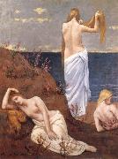 Pierre Puvis de Chavannes Young Girls by the Sea Germany oil painting artist